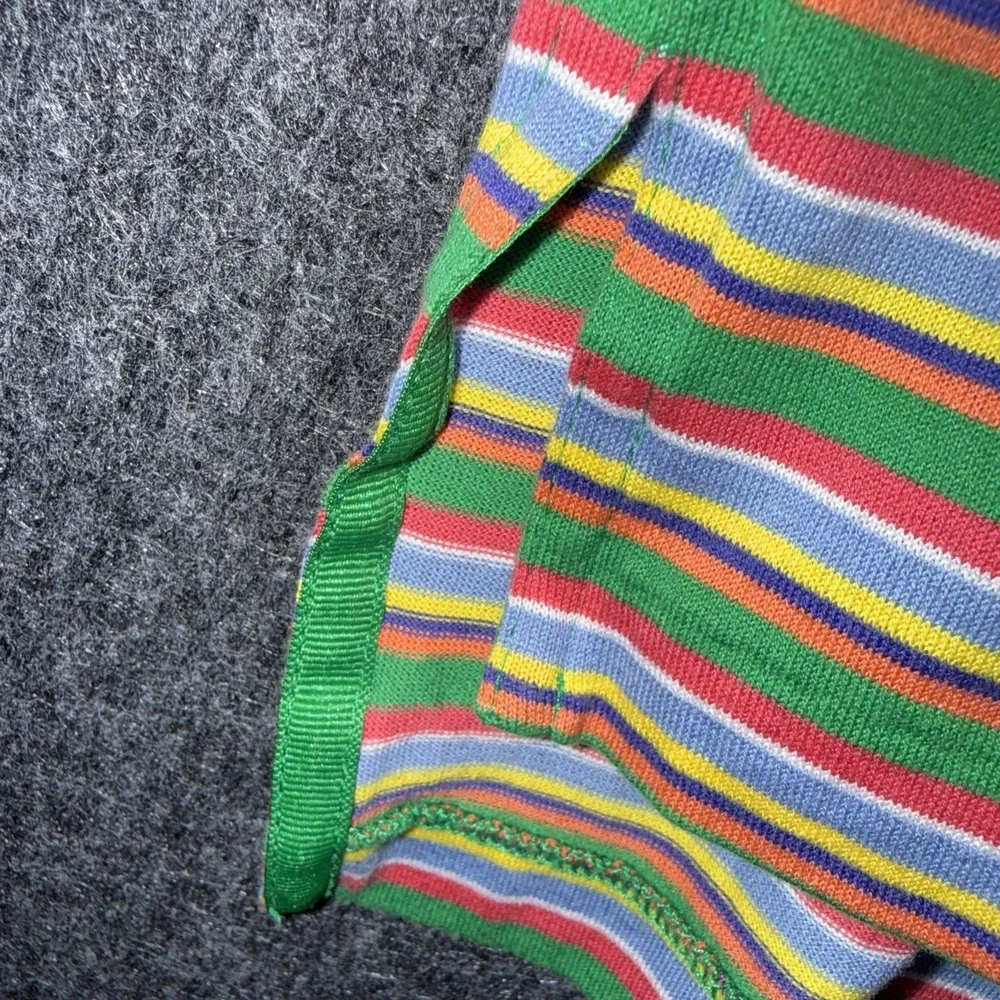 Polo Golf Ralph Lauren Striped Polo Mens Large‎ Multicolor Green Collar